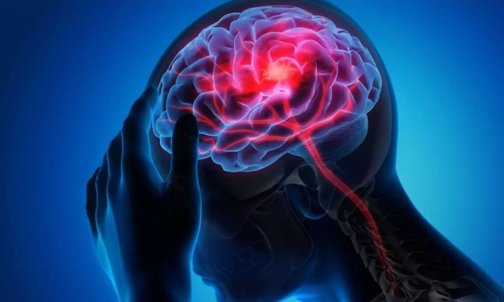 Elderly woman in hospital bed receiving treatment for Amebic Meningoencephalitis in Thiruvananthapuram Medical College.