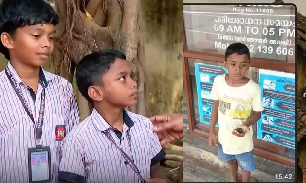 Young student in Kerala holds a baby bird and takes it to hospital on bicycle, showcasing compassion and care.