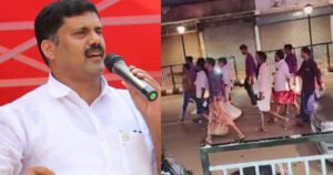 റിജിൽ മാക്കുറ്റിക്കെതിരെ ഡിവൈഎഫ്ഐ പ്രകടനം