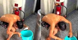 വൈറലാകാൻ ജീവൻ പണയംവച്ച് യുവാവ്; ഓടുന്ന ട്രെയിനിൽ കുളിച്ച് റീൽ, കേസ് എടുത്തു റെയിൽവേ