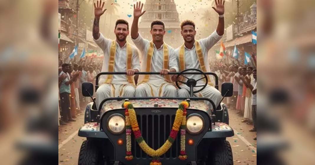 തദ്ദേശ തിരഞ്ഞെടുപ്പ് പ്രചാരണത്തിൽ മെസ്സി’ വോട്ട് ചോദിക്കാനെത്തിയത് 'മെസ്സി'….! മലപ്പുറം ആവേശത്തിൽ