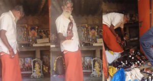 വിഗ്രഹങ്ങൾക്കിടയിൽ 30 ലിറ്റർ മദ്യം