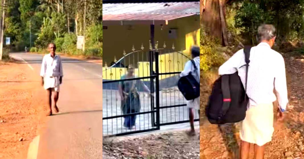 സ്കൂളിൽ നിന്നും വീട്ടിലേക്ക് വെറും 50 മീറ്റർ മാത്രം; എന്നും കാത്തുനിന്നു കൂട്ടാൻ മുത്തശ്ശൻ; വൈറലായി യുവതി പങ്കുവച്ച നിമിഷങ്ങൾ: വീഡിയോ