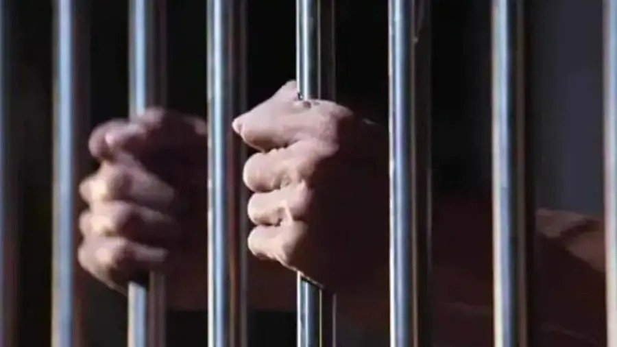 Police officers and Mattancherry Sub Jail premises in Kochi.