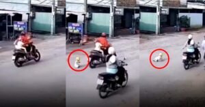 സ്വന്തം കുഞ്ഞിനെ റോഡിലുപേക്ഷിച്ച് മൂത്തകുട്ടിയുമായി മുങ്ങി യുവതി; റോഡിലൂടെ മുട്ടിലിഴഞ്ഞ് കുഞ്ഞ്; വീഡിയോ