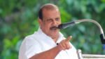 P.C. George addressing the media after voting, criticising the absence of the NOTA option in the Kerala local body election EVM.