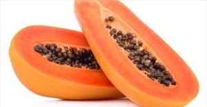Fresh ripe papaya slices rich in fiber and enzymes for better digestion