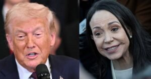 നൊബേൽ പുരസ്കാരം ഡോണൾഡ് ട്രംപിന് സമ്മാനിച്ച് മരിയ കൊറിന മച്ചാഡോ; മറ്റൊരാൾക്ക് കൈമാറാനാകില്ലെന്നു നൊബേൽ ഇൻസ്റ്റിറ്റ്യൂട്ട്