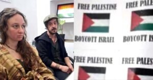 വിസ ചട്ടങ്ങൾ ലംഘിച്ചു; ഇസ്രായേൽ വിരുദ്ധ പോസ്റ്റർ പതിപ്പിച്ച ബ്രിട്ടീഷ് പൗരന്മാരോട് ഉടൻ ഇന്ത്യ വിടാൻ നിർദ്ദേശം