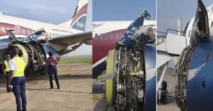 പറക്കുന്നതിനിടെ ബോയിംഗ് വിമാനത്തിന്റെ എൻജിൻ പൊട്ടിത്തെറിച്ചു; തലനാരിഴയ്ക്ക് ഒഴിവായത് വൻ വിമാനാപകടം