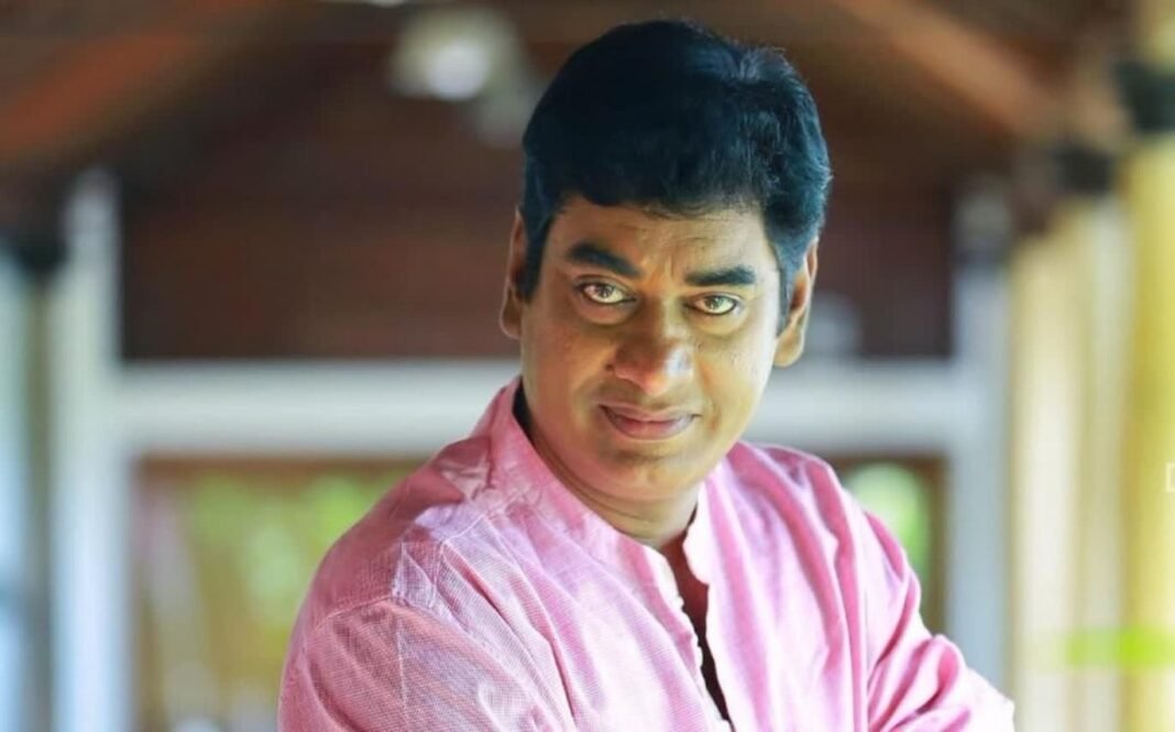 Actor and Principal Sudheer Karamana, LDF candidate for Thiruvananthapuram Assembly seat.