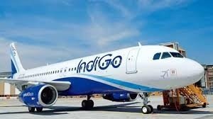 A graphic showing an IndiGo aircraft with a price hike arrow and fuel pump icon.